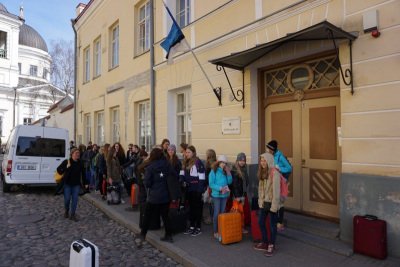 Visiting the music school