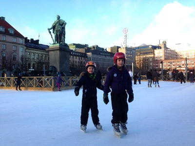 Ice skating