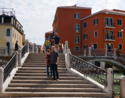 Måns and Leo in Venice